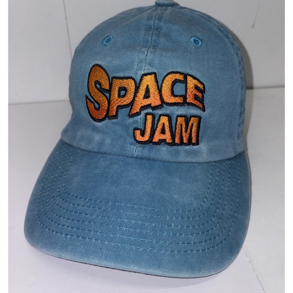 Space Jam Mad Happy Hat‎ Teal Orange Adjustable Vintage